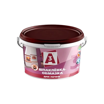 Обмазка-шпаклевка готовая для печей, А3 (3 кг)