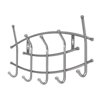 Вешалка настенная ВНП3/МС 5 крючков, 440х300 мм, матовое серебро