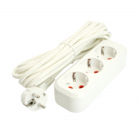Удлинитель Stekker Home 3 гнезда 5 м с заземлением, белый (HM06-31-05)