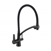 Смеситель для кухни Vieir V15007 под фильтр, черный