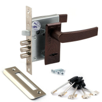 Замок врезной 74300-ЗВ9-8/15-СП-2НР-002Ш, медь