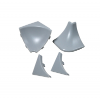 Фурнитура к галтели наружной/внутренней ПВХ Молдинг серебро