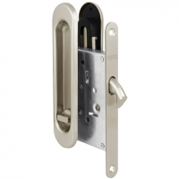 Защелка с ручками для раздвижных дверей Punto (Пунто) Soft Line SL-011-BK SN-3, матовый никель