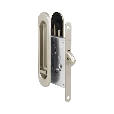Защелка с ручками для раздвижных дверей Punto (Пунто) Soft Line SL-011-BK SN-3, матовый никель