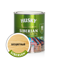 Суперлазурь для дерева Husky Siberian полуглянцевая, бесцветная (0,9 л)