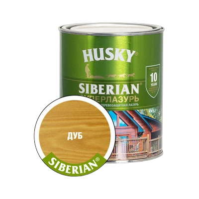 Суперлазурь для дерева Husky Siberian, Дуб (0,9 л)