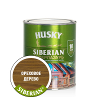 Суперлазурь для дерева Husky Siberian, Ореховое дерево (0,9 л)