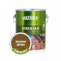 Суперлазурь для дерева Husky Siberian, Ореховое дерево (2,7 л)
