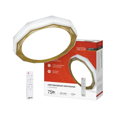 Светильник светодиодный In Home Comfort Siesta 75Вт с ПДУ