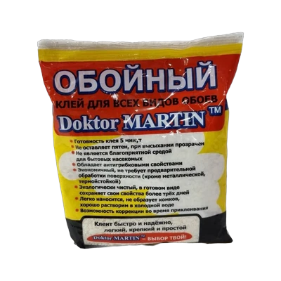 Клей обойный для всех видов обоев, Doctor Martin (200 г)