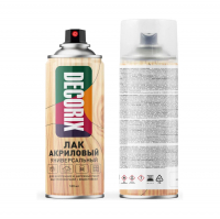 Лак аэрозольный DECORIX акриловый матовый, бесцветный 520 мл