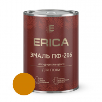 Эмаль для пола Erica ПФ-266 алкидная, золотисто-коричневая 0,8 кг