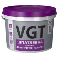 Шпатлевка акриловая для внутренних работ, VGT (1,7 кг)