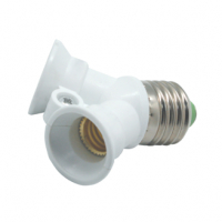 Патрон переходник Е27 - 2хЕ14, Ecola