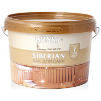 Лак акриловый Husky Siberian для саун полуматовый (2,5 л)