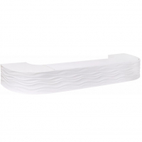 Карниз Бриз 3-х рядный 2 м, Белый (с поворотом)