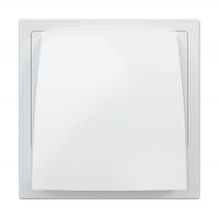 Решетка вентиляционная пластиковая 100 мм, белая (1515К10ФВ)