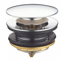 Клапан донный нажимной для ванны, короткий, Potato P004