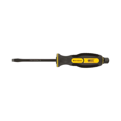 Отвертка FIT Профи SL6 х 100 мм ударная, шестигранное жало (55636)