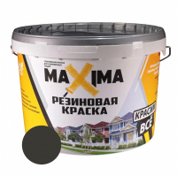 Краска резиновая Maxima матовая, уголь №111 1 кг