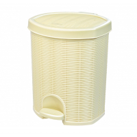 Контейнер для мусора ElfPlast Elegance 18 л с педалью, бежевый 