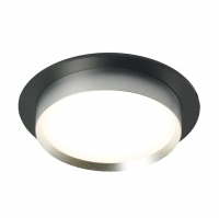 Светильник встраиваемый Feron DL507 15Вт GX53 круглый, черный+серебро (без лампы)