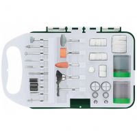 Набор корщеток и шарошек FIT для гравировальной машины, в чемоданчике  (71 шт)