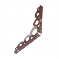 Кронштейн 182х182 мм фигурный, коричневый