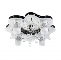 Люстра светодиодная Росток 5212/4+1 CR с ПДУ 4х40Вт, хром