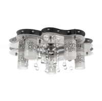 Люстра светодиодная Росток 5212/5+1 CR с ПДУ 5х40Вт, хром