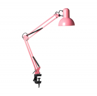 Светильник настольный Smartbuy на струбцине Е27, розовый (SBL-DLc-E27-p)