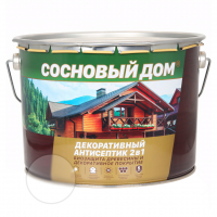 Состав декоративно-защитный Сосновый дом для древесины, бесцветный 9 л