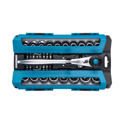 Набор торцевых головок  6-гранных 1/2"  8-24 мм, Gross (36 шт)