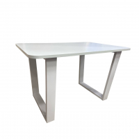 Стол Лероско 1 "Прямоугольник" 1200х800 мм столешница Белый матовый, ножки Белый