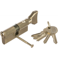 Цилиндровый механизм (личинка)  70 мм DAMX NW70 SN ключ/вертушка, матовый никель