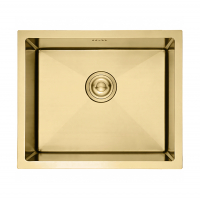 Мойка врезная Gerhans K35043G нержавеющая сталь, золото