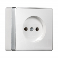 Розетка Smartbuy Сириус 1-местная б/з открытой установки, белая (SBE-07w-10-S1-N)