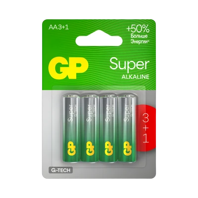 Элемент питания (батарейка) GP Super G-Tech LR06 4 шт