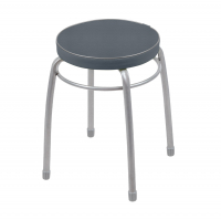 Табурет Nika Фабрик-1 круглый, темно-серый (ТФ01)