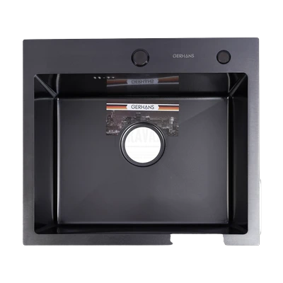 Мойка Gerhans K35050B 500х500х220 1 мм, графит