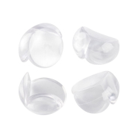 Накладки на углы круглые, прозрачные, Рыжий кот (4 шт)