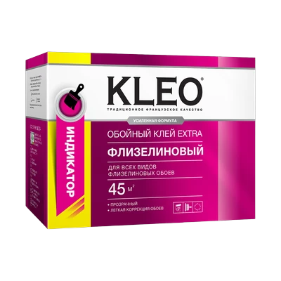 Клей обойный Kleo Extra 45 для флизелиновых обоев с индикатором