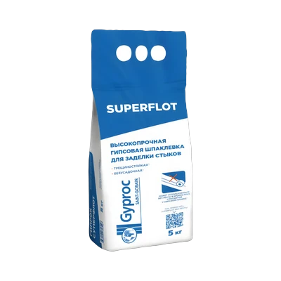Шпаклевка Gyproc (Гипрок) Superflot гипсовая (5 кг)