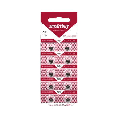 Элемент питания (батарейка) Smartbuy AG4 1 шт