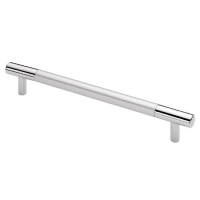 Ручка рейлинг С15-96мм, хром+металлик 