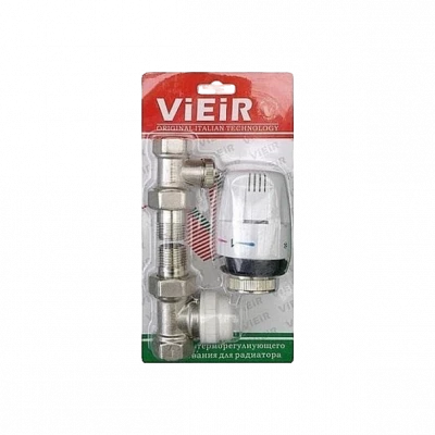 Комплект терморегулирующий Vieir VR312 прямой 1/2"