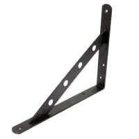 Кронштейн 200х150 мм черный, усиленный