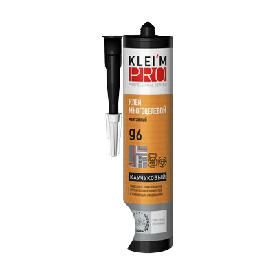 Клей каучуковый KLEI`MPRO G6 многоцелевой, кристально прозрачный 300 мл