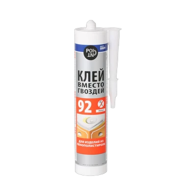 Жидкие гвозди Point 92 для легких конструкций, белый (280 мл)