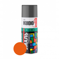 Эмаль аэрозольная KUDO KU-1019 алкидная, оранжевая 520 мл